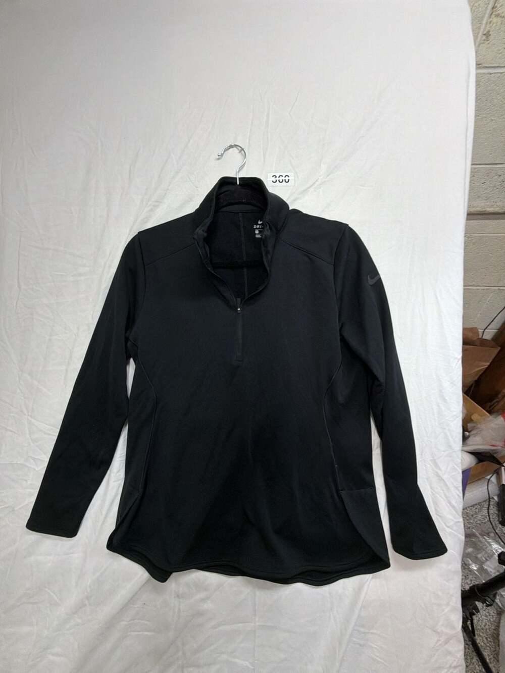 Nike Dri-FIT Black Half Zip Athletic Pullover Sweatshirt Women's Medium